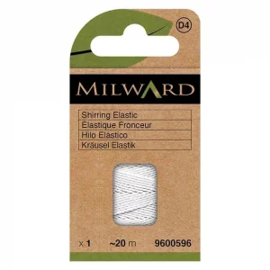 Shirring Elastic - White