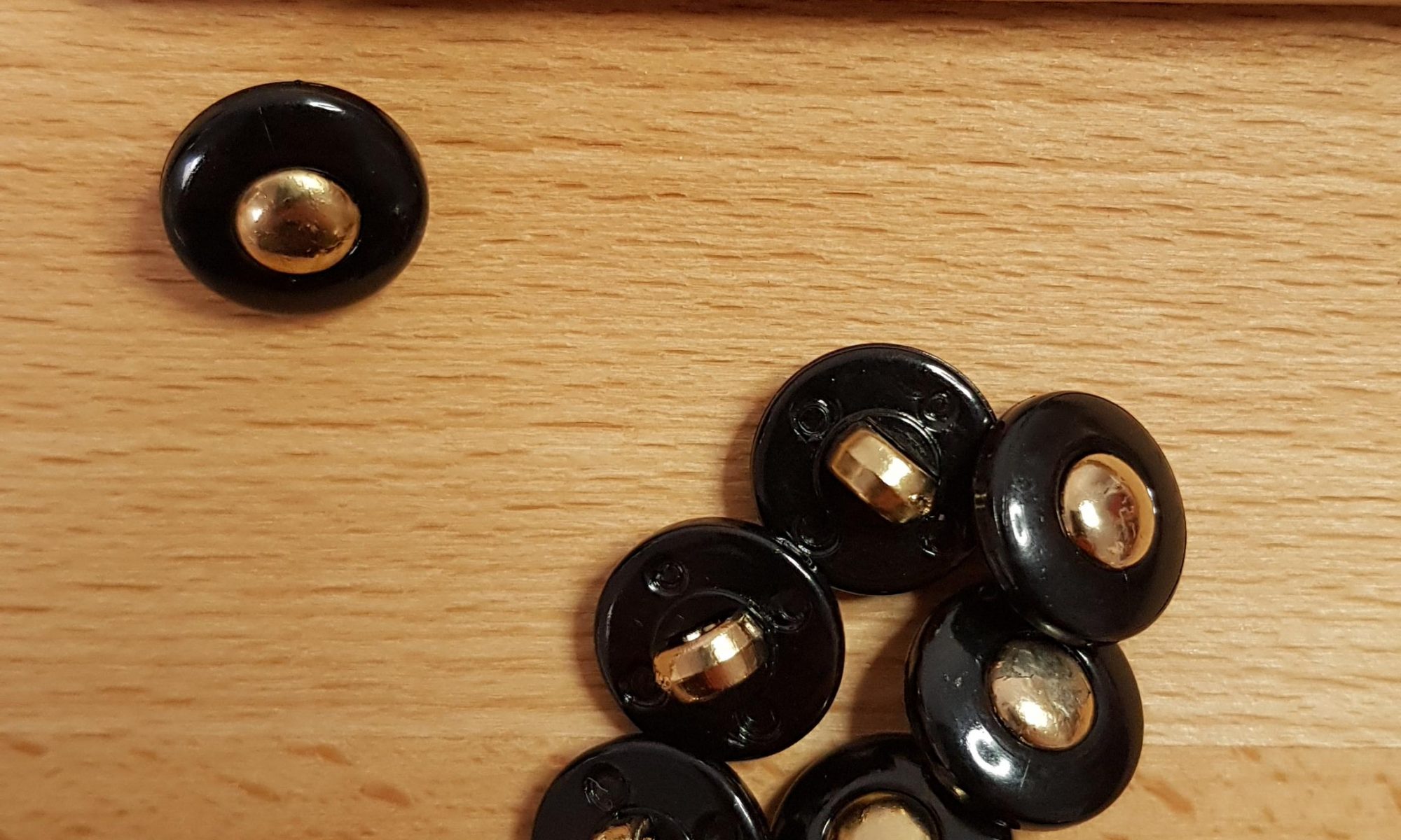 Vintage Navy & Brass Buttons