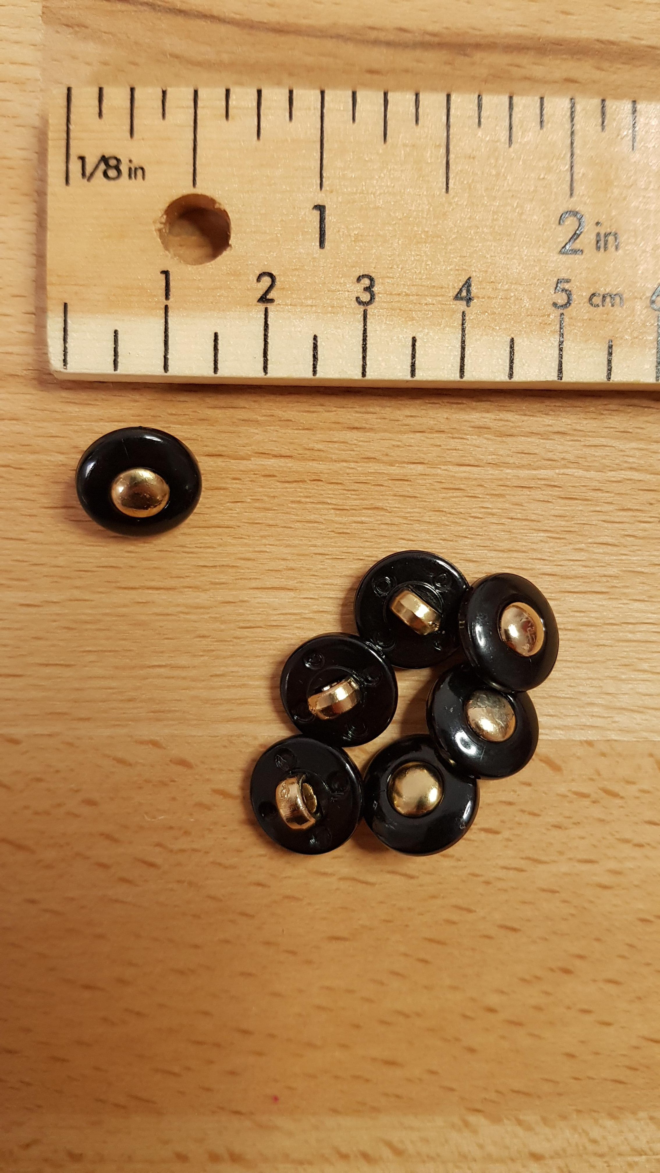 Vintage Navy & Brass Buttons