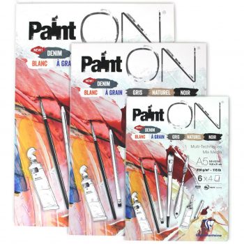 Clairefontaine Paint'On: 6-colour Mixed-Media Sketchbooks