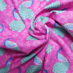 Elegant Peacock - peacock on pink