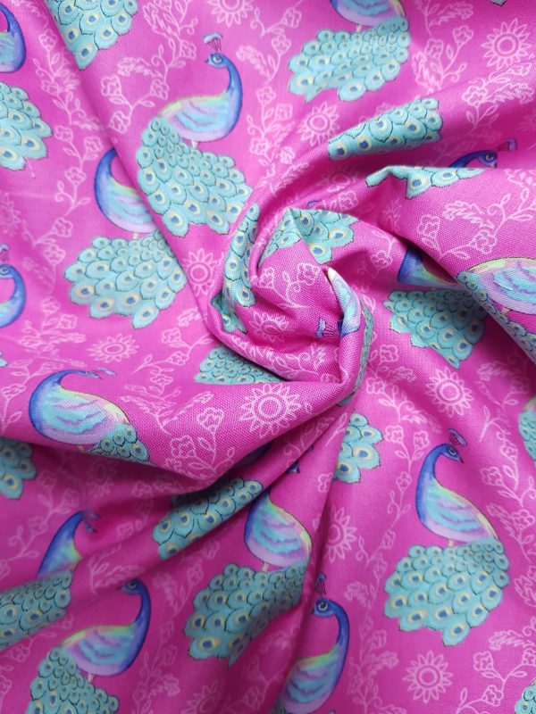 Elegant Peacock - peacock on pink