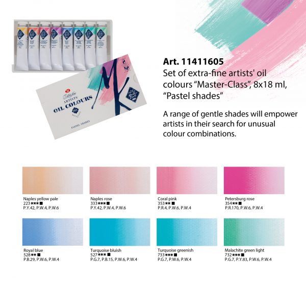 pastel shades palette