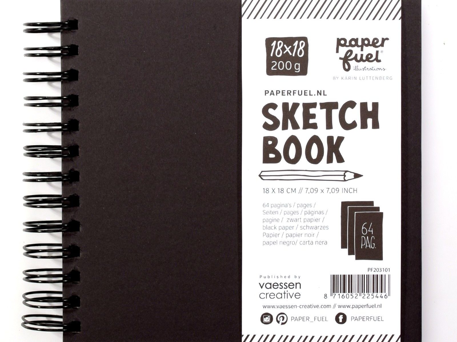 paperfuel black sketchbook