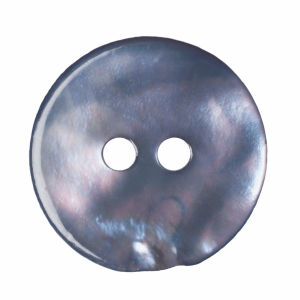 Light Blue Shell Button - 12mm