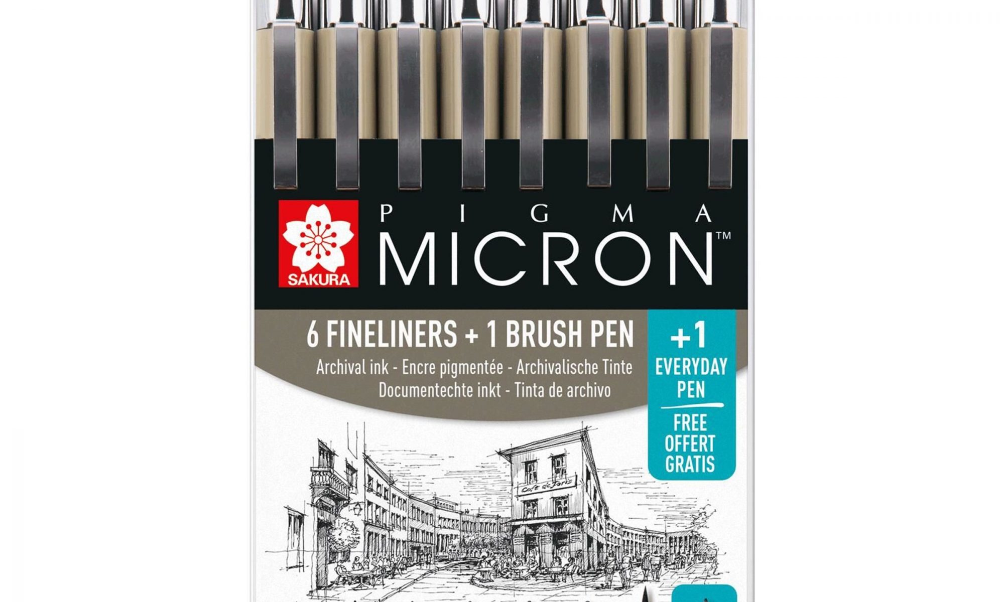 pigma micron fineliners black