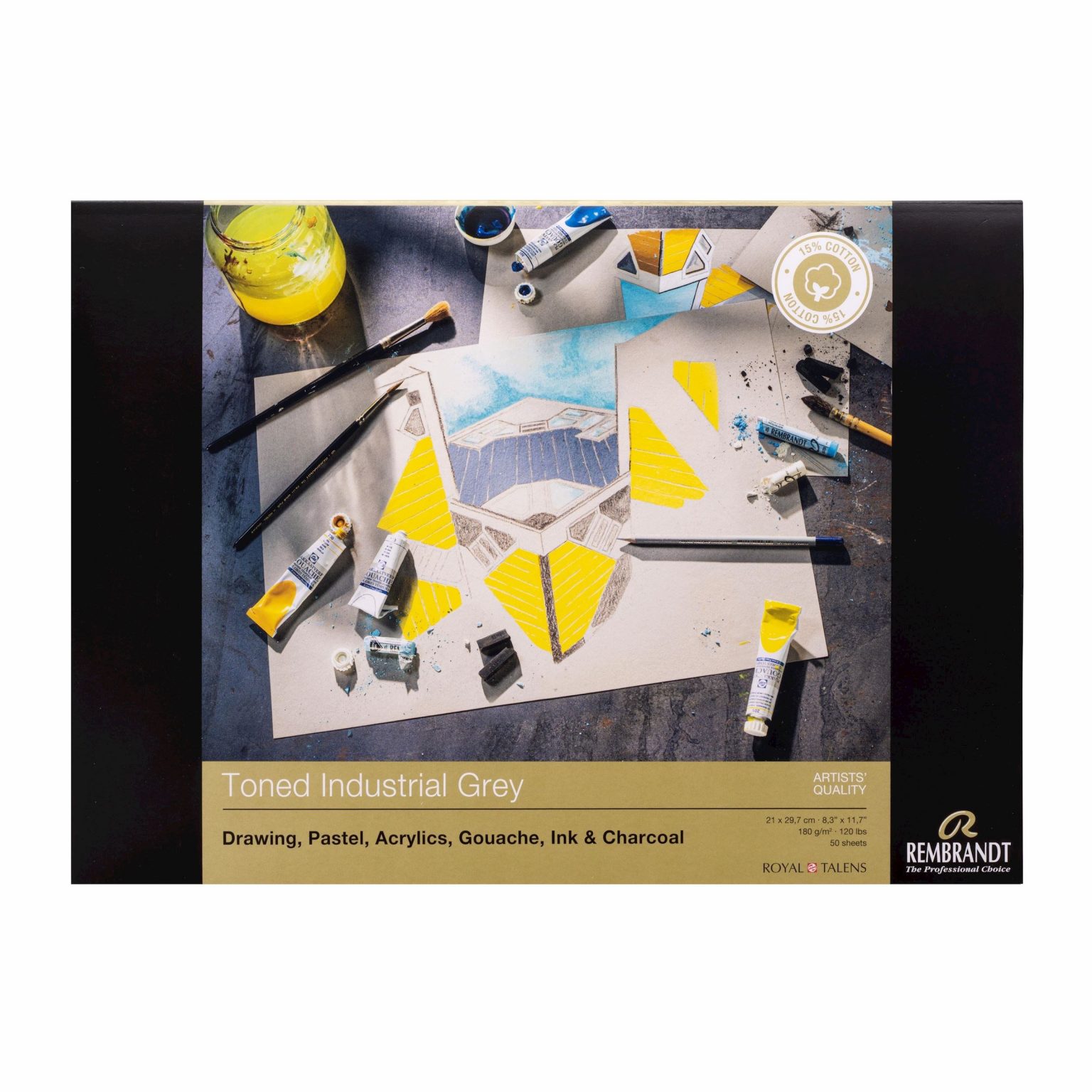 Toned Grey Paper, Rembrandt 180 gsm art supplies ireland