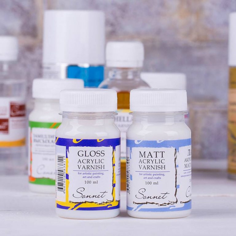 Acrylic Varnish, Gloss & Matt, 100ml