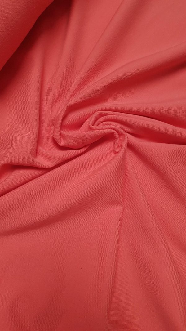 Organic Cotton Jersey - Coral - Image 3