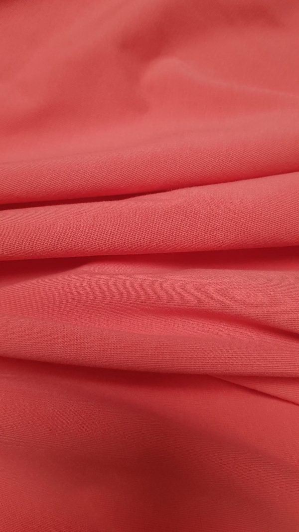Organic Cotton Jersey - Coral - Image 2