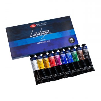 Acrylic painting set "Ladoga", 10 colours