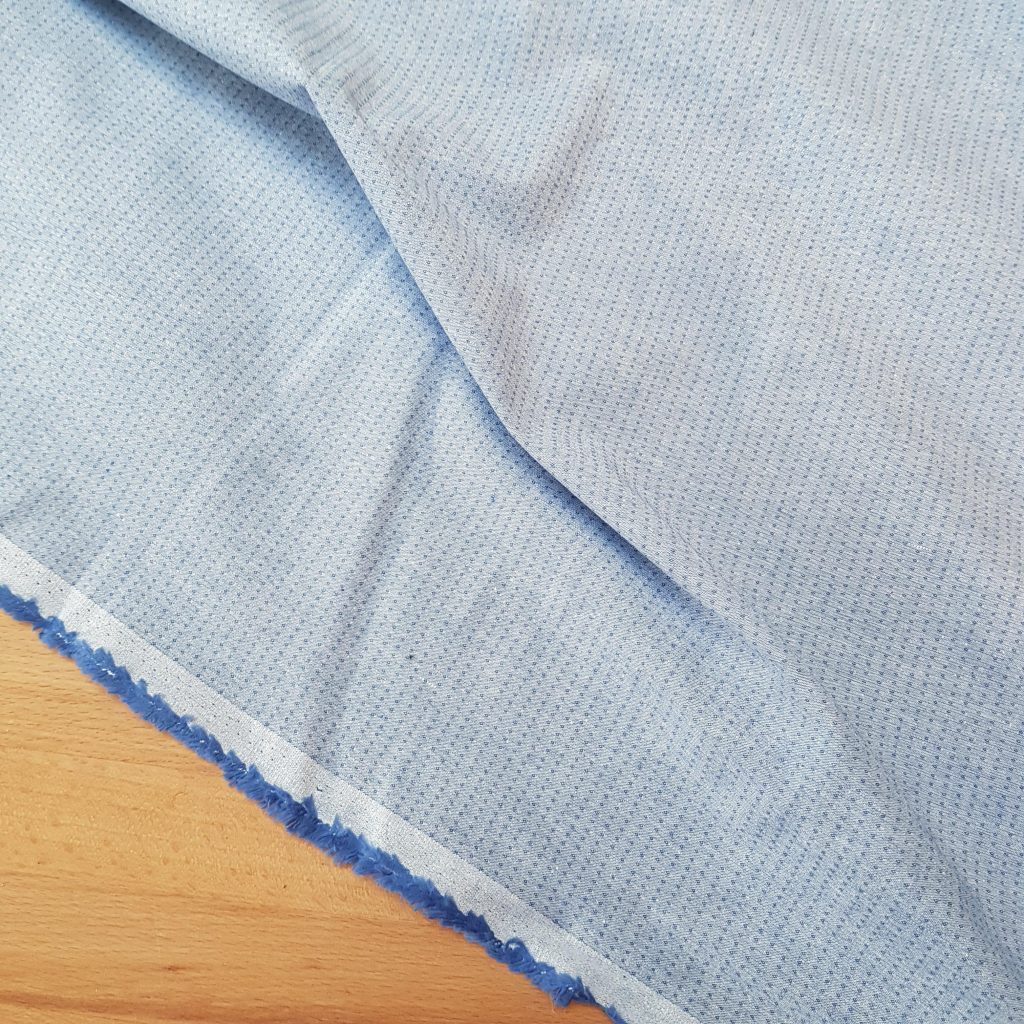 Blue - Jacquard Weave Cotton Unstitched Kurta Material (2.7M) 61