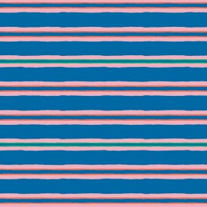 Cotton Jersey - Cobalt Stripes