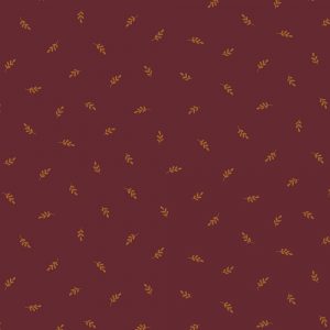 Organic Cotton Jersey - Berry Leaves