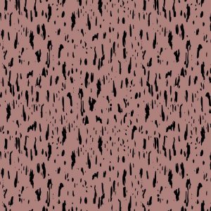 Organic Cotton Jersey - Dots & Shapes Old rose