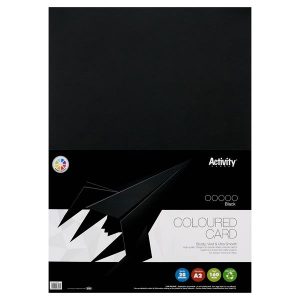 A2 160gsm Card 20 Sheets (Black)