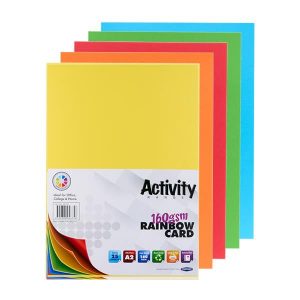 A2 160gsm Card 25 Sheets -(Multi colour pack)