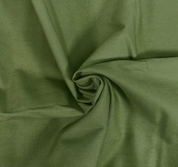 Organic Plain Cotton - Moss