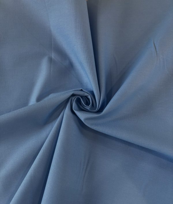 Organic Plain Cotton - Sky Blue