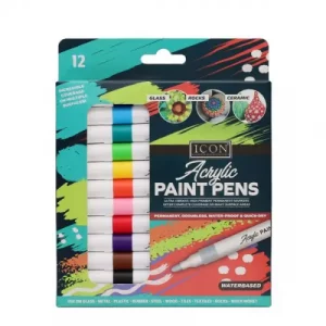 Icon Acrylic Paint Pens 12pk
