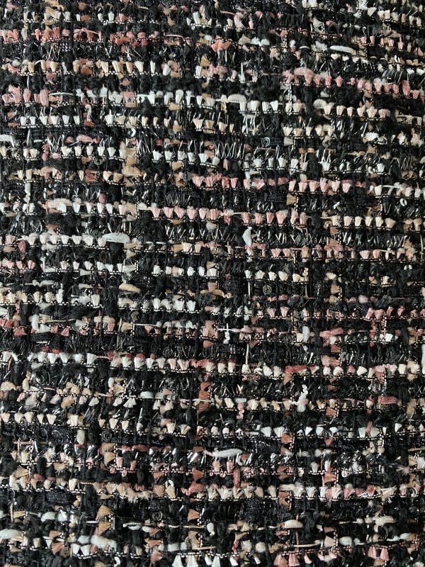 Coco Tweed - Black & Pink