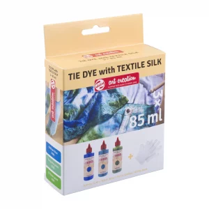 Talens Art Creation Tie-dye set Blue | 3 x 85 ml + gloves - Image 2