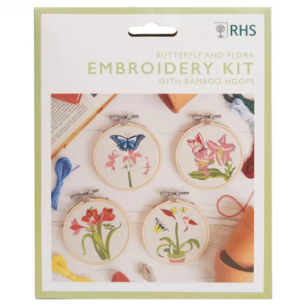 RHS - Embroidery Kit - Butterfly & Flora - Image 4