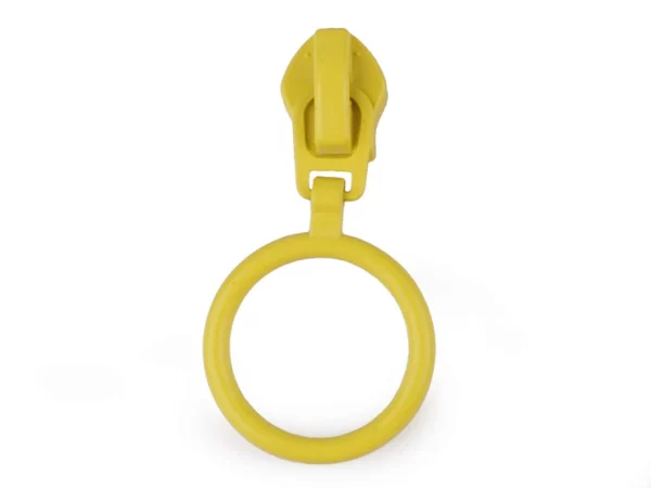 No 5  Zipper Pull - Yellow Ring