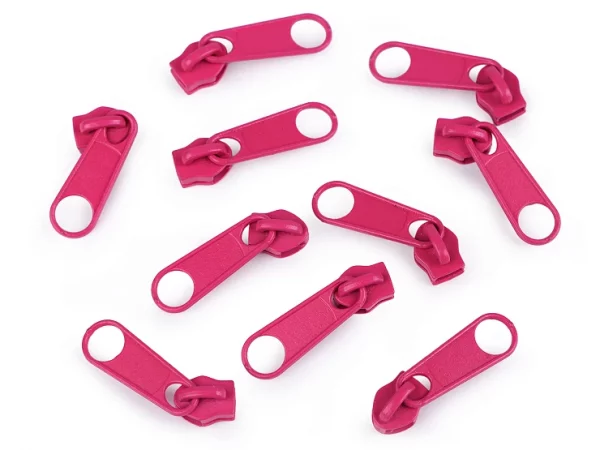 No 5  Zipper Pull - Dark Pink