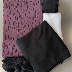 Monica Knickers - Pattern & Kit - Purple And Black