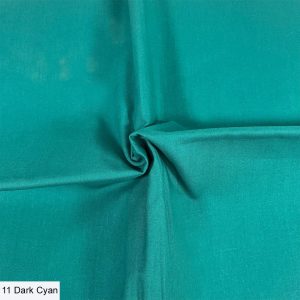 Organic Plain Cotton - Dark Cyan