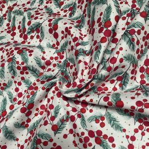 Festive Berries Fabric - The Craft Cotton Company