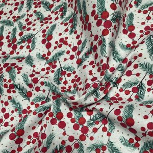 Alternative view of Festive Berries Fabric - The Craft Cotton Company