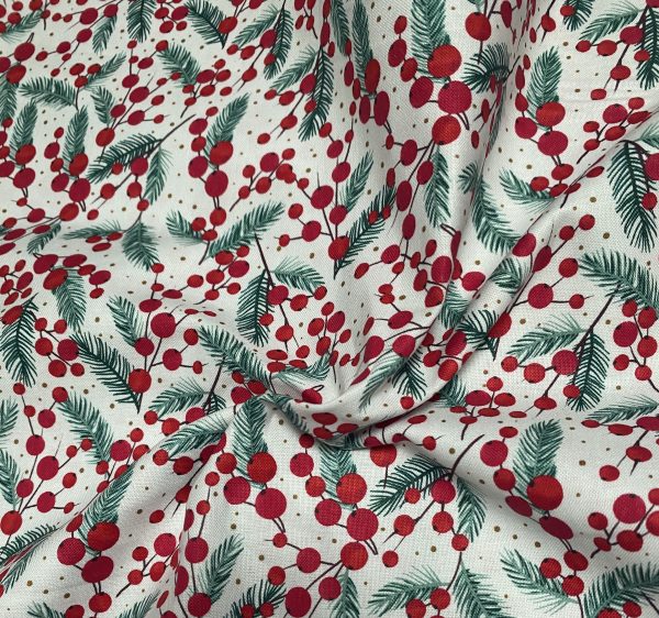 Festive Berries Fabric - The Craft Cotton Company - Image 2
