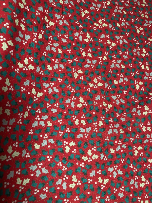 Red Holly Fabric - The Craft Cotton Company - Image 5