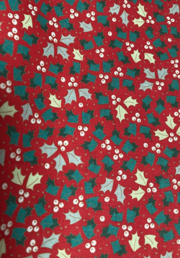 Red Holly Fabric - The Craft Cotton Company - Image 3