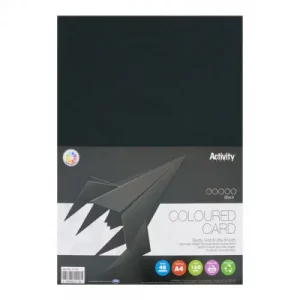 A4 160gsm Card 40 Sheets (Black)