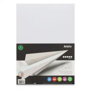 A4 160gsm Card 50 Sheets (White)