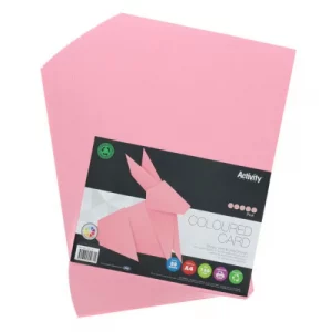 A4 160gsm Card 50 Sheets (Pink)