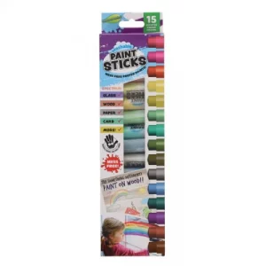 15 Washable Poster Paint Sticks - Pastel