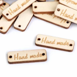 Wooden Label - Handmade - Natural