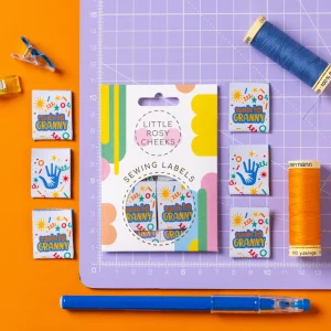 Alternative view of Little Rosy Cheeks Label - made by granny