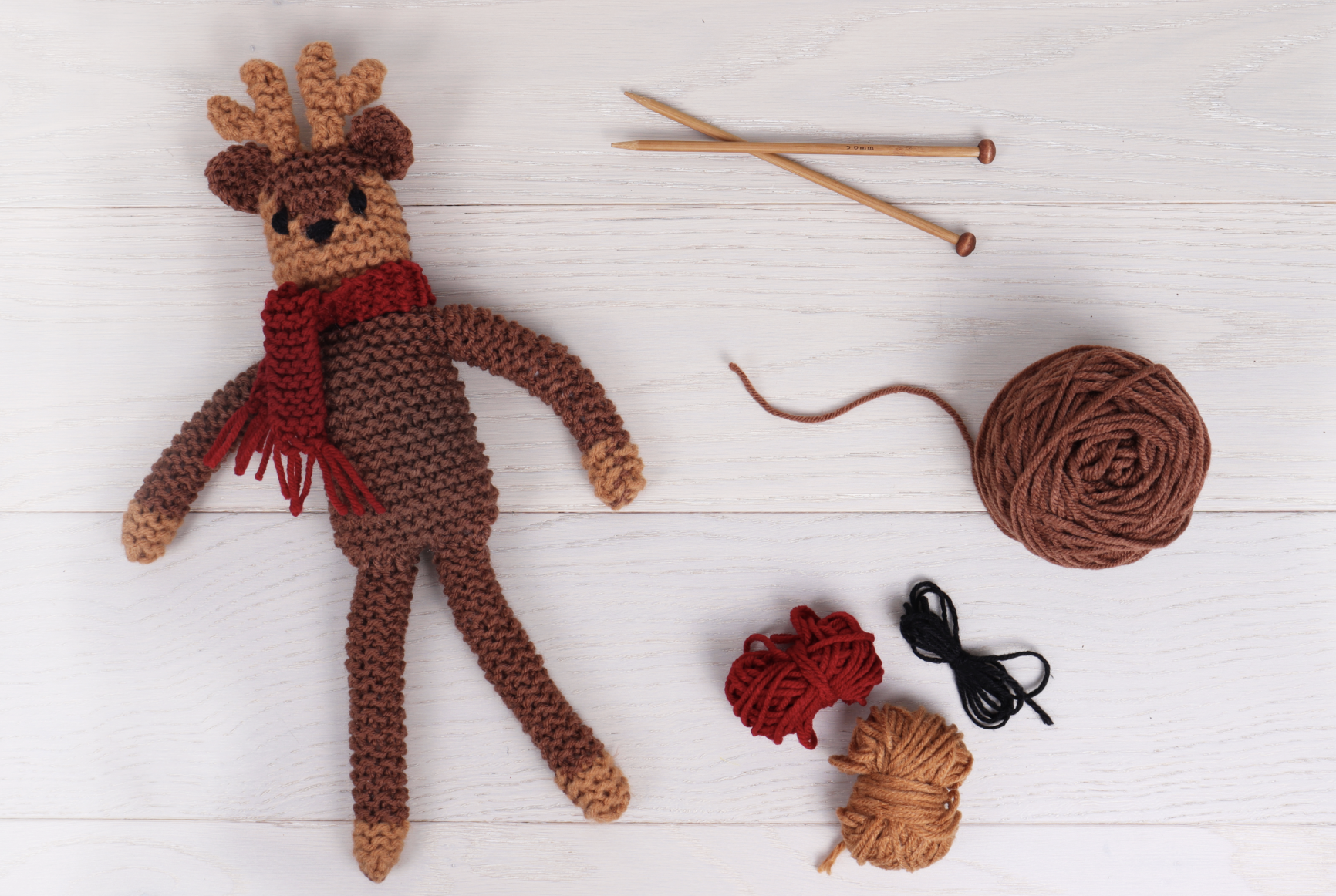 Knitting Kit - My First - Reindeer