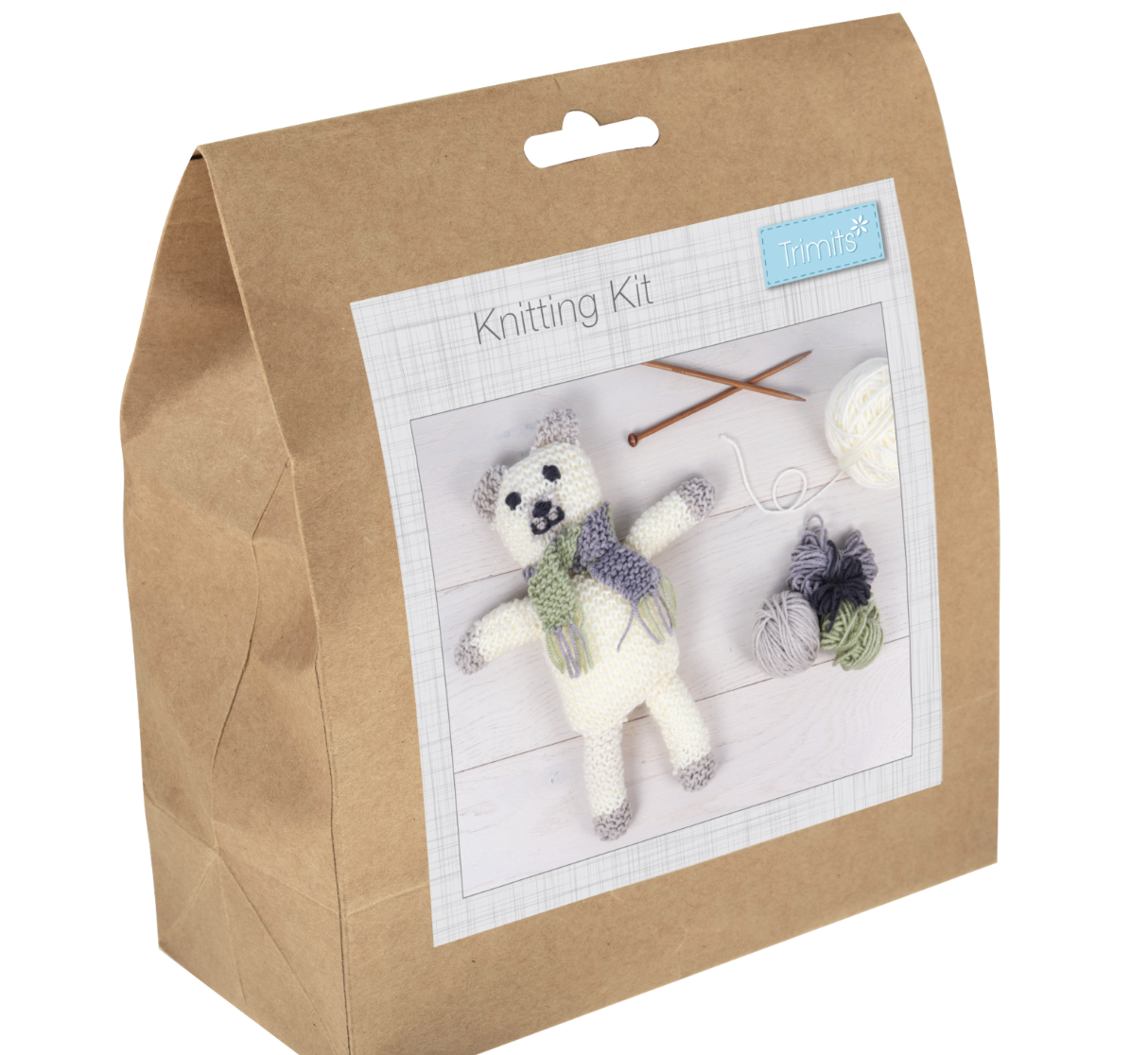 Knitting Kit - My First - Polar Bear - Image 4