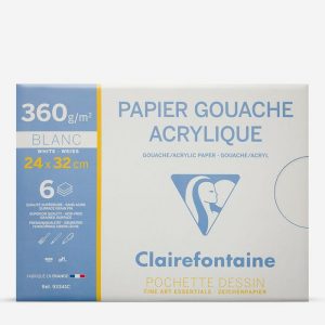 Clairefontaine- Papier gouache acrylique