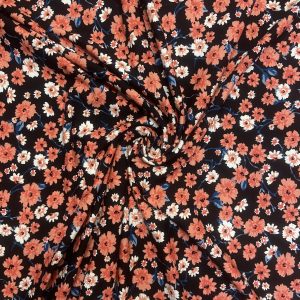 Coral flowers- viscose