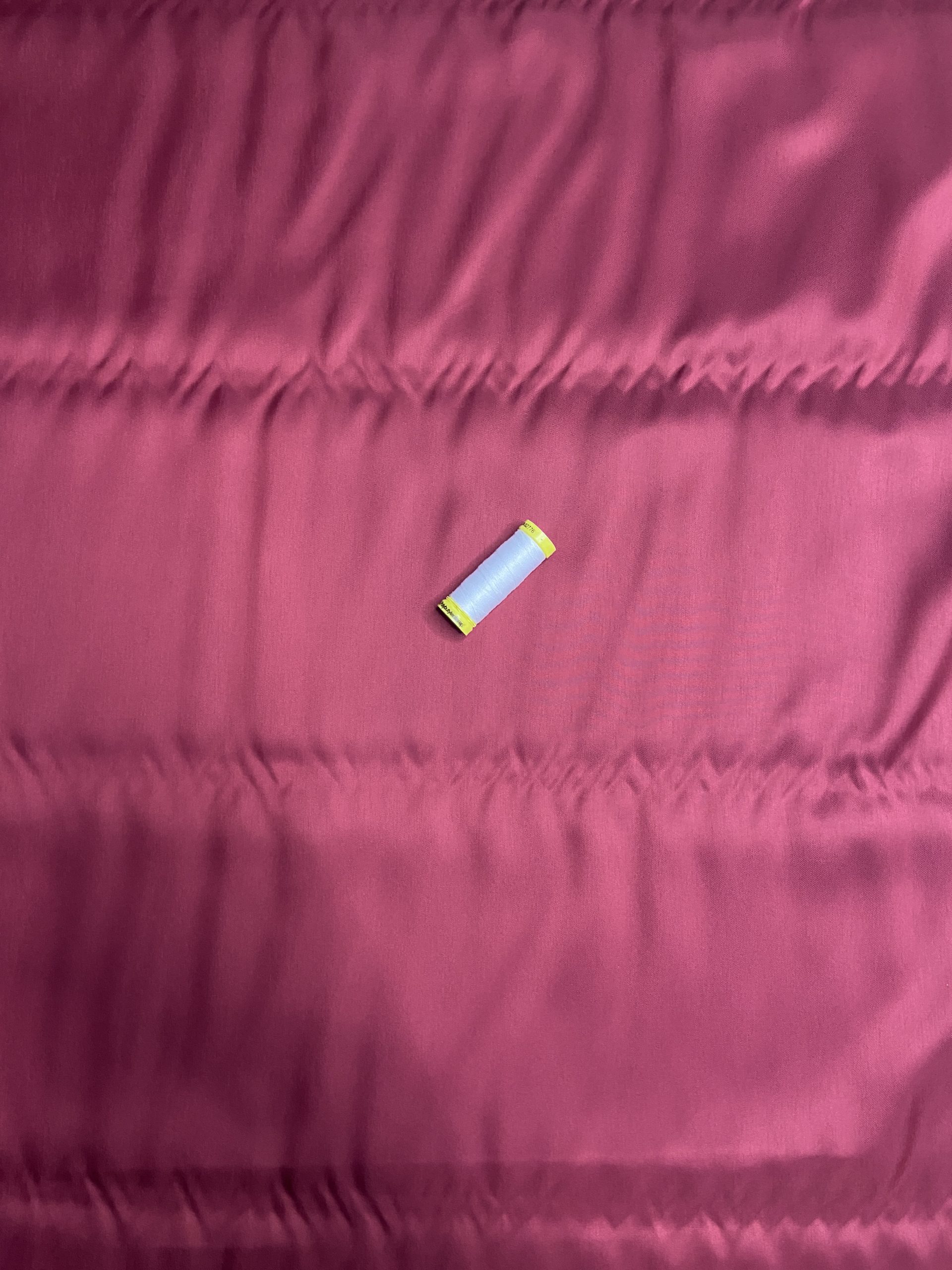 Viscose twill satin- deep burgundy - Image 2