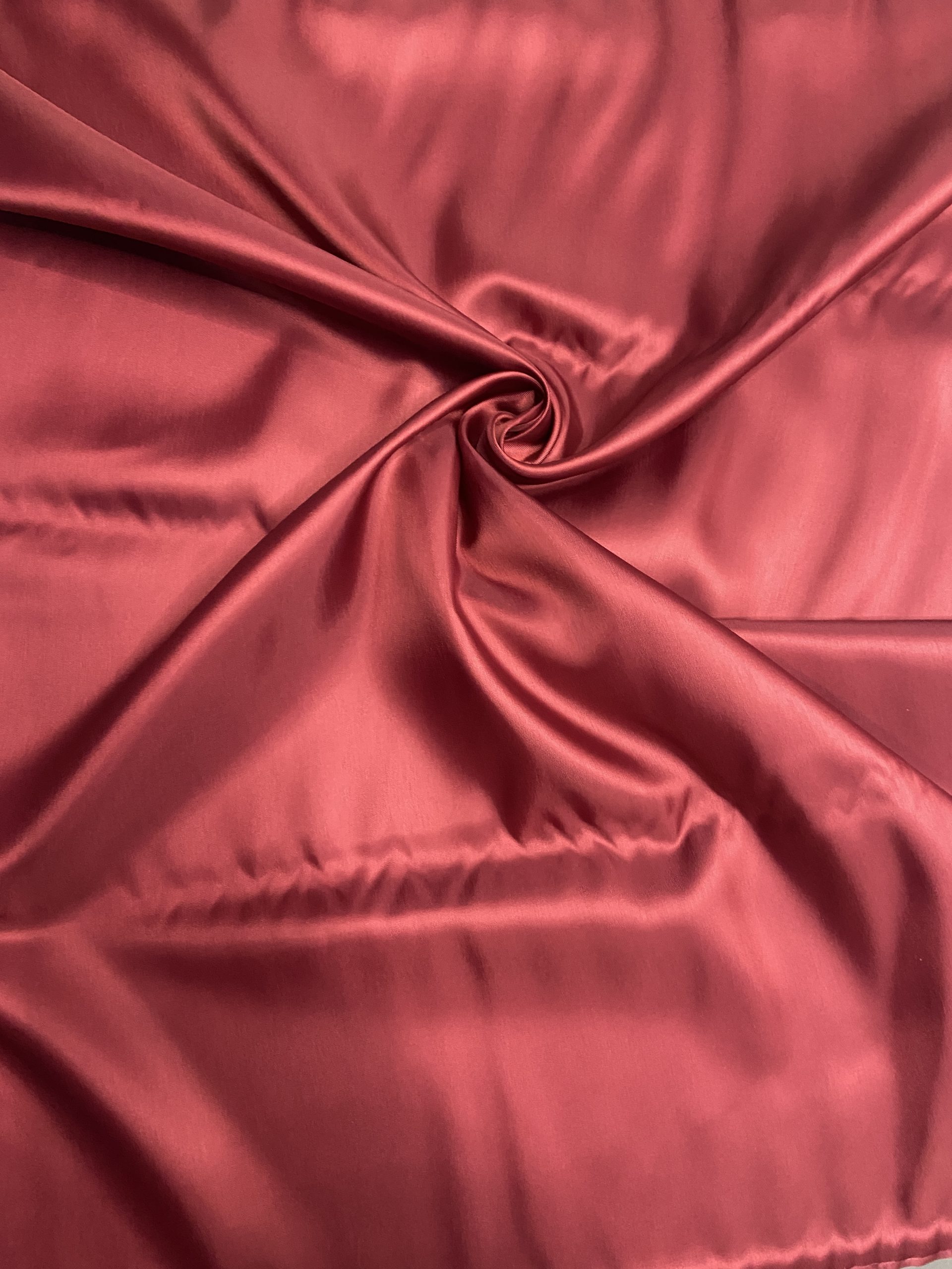 Viscose twill satin- deep burgundy