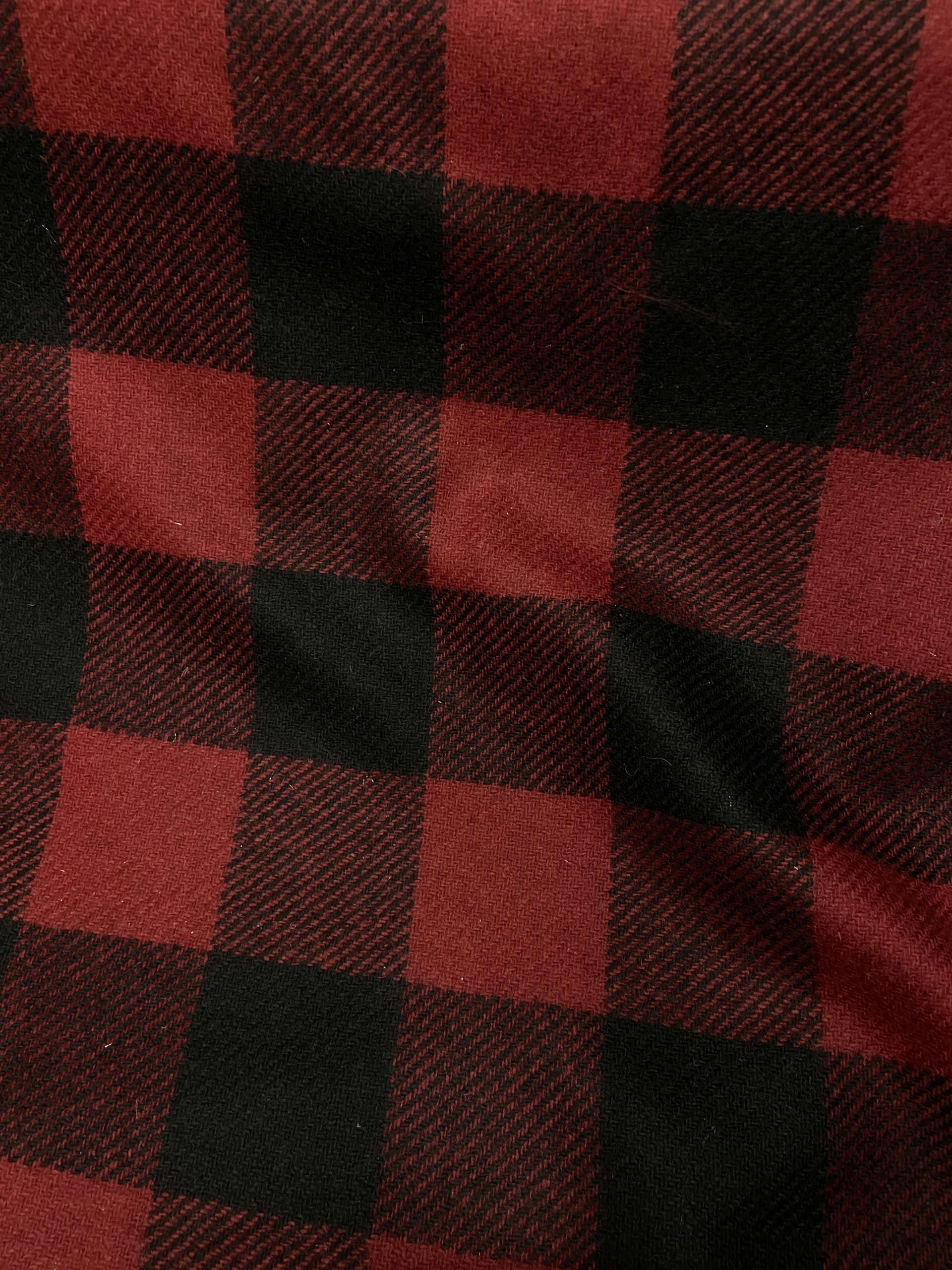 Red Plaid Wool