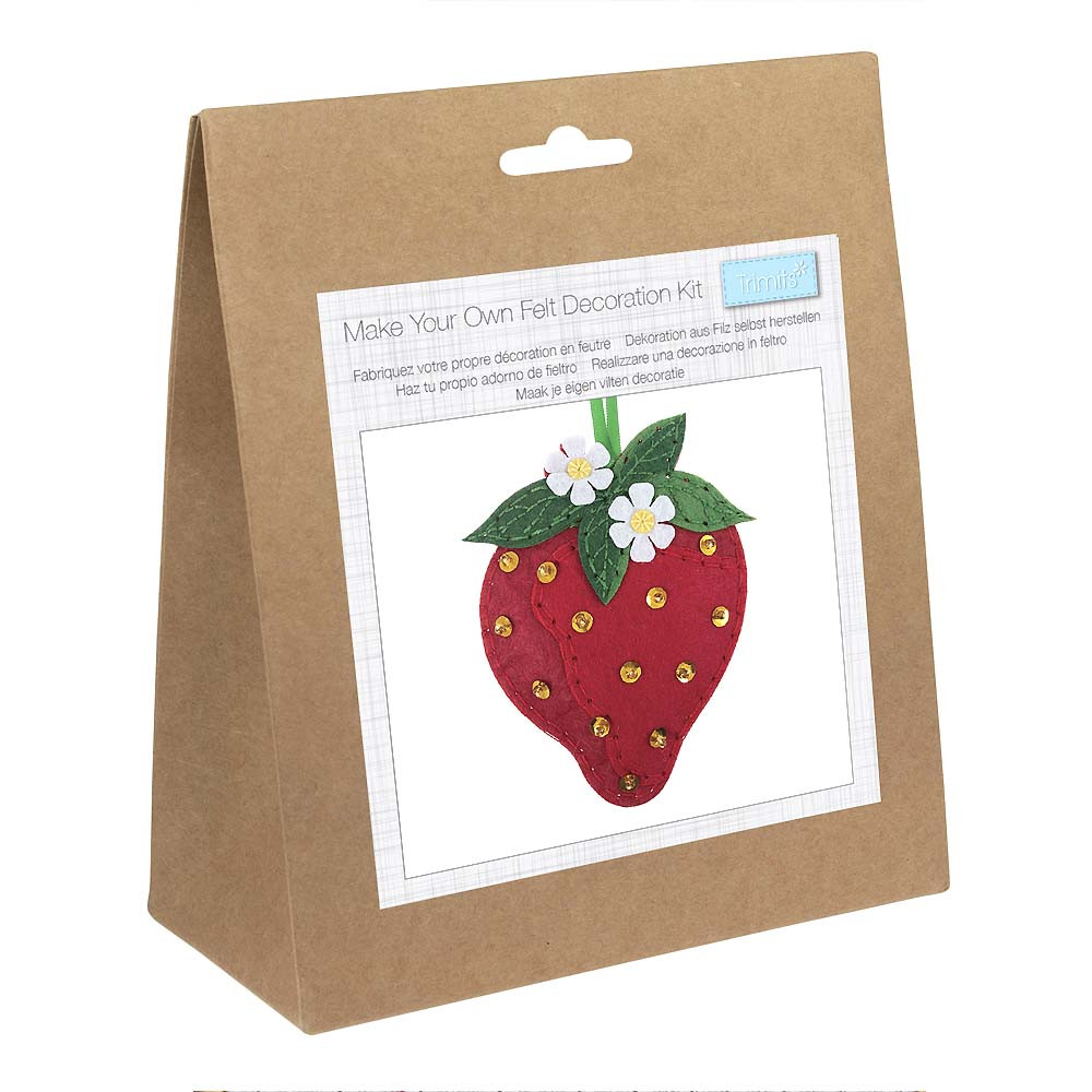 Strawberry | Make Your Own Felt Decorations | Trimits